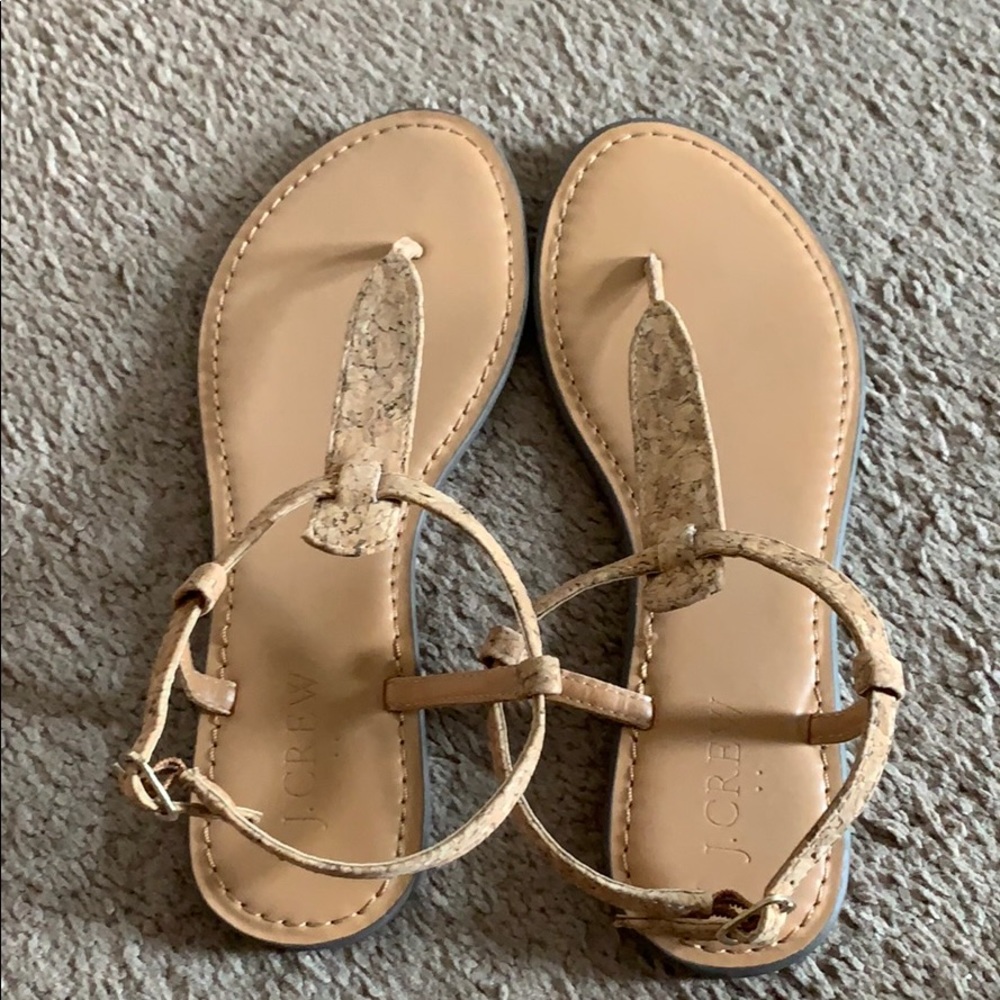 JCrew Cork Sandals